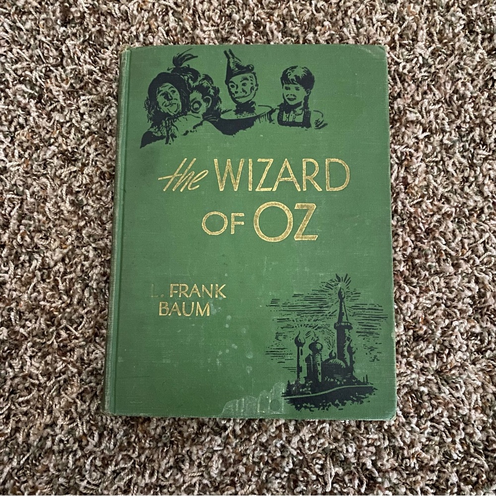 The Wizard of oz L. Frank Baum, Vintage 1944, Illustrated by Evelyn Copelman